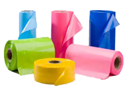 Mangas plásticas de polietileno de diversos colores